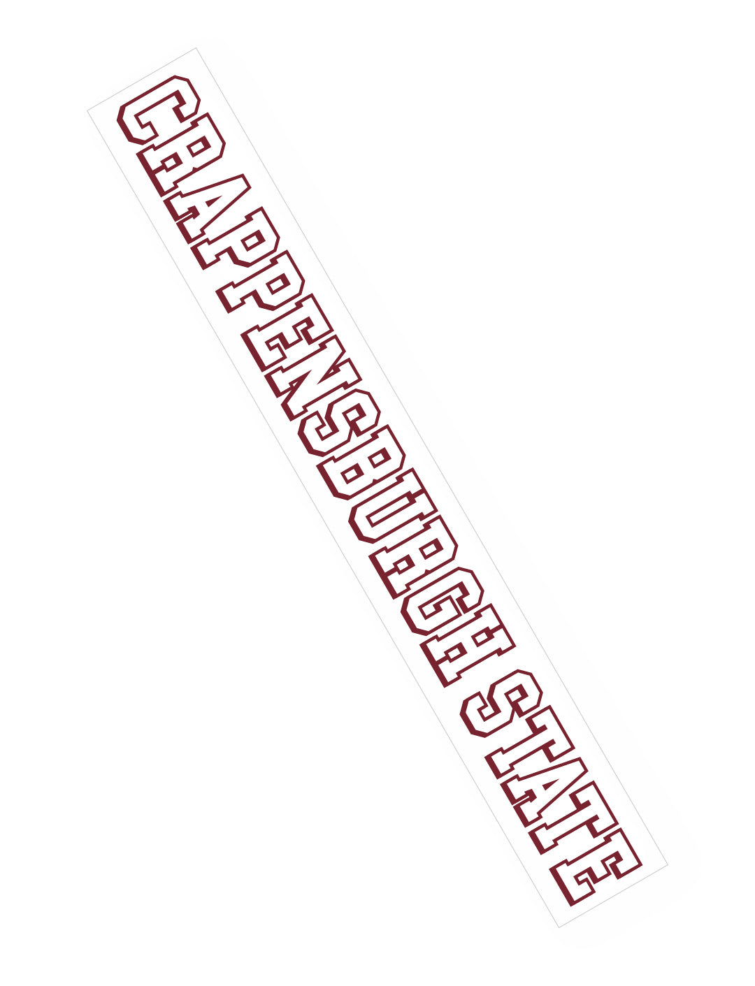 Crappensburgh State Static Cling Sticker